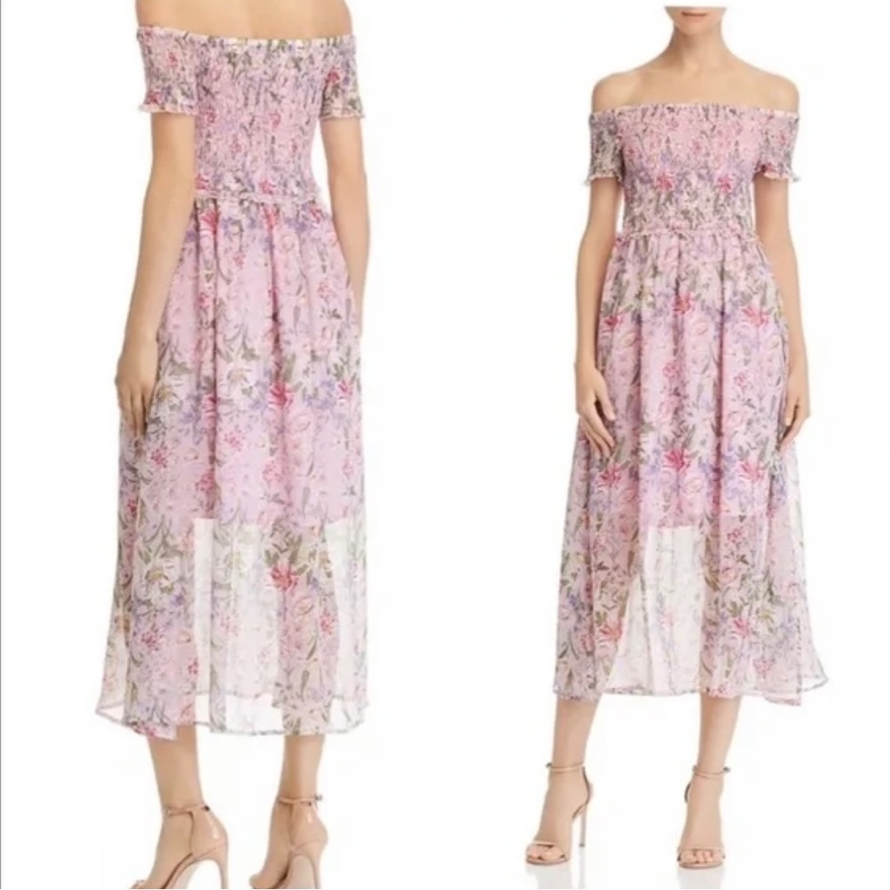 Sam Edelman Off The Shoulder Floral Midi Dress | Size: XS | Used